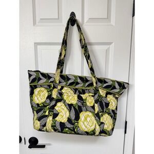 Vera Bradley tote bag in‎ the La Neon Rose pattern